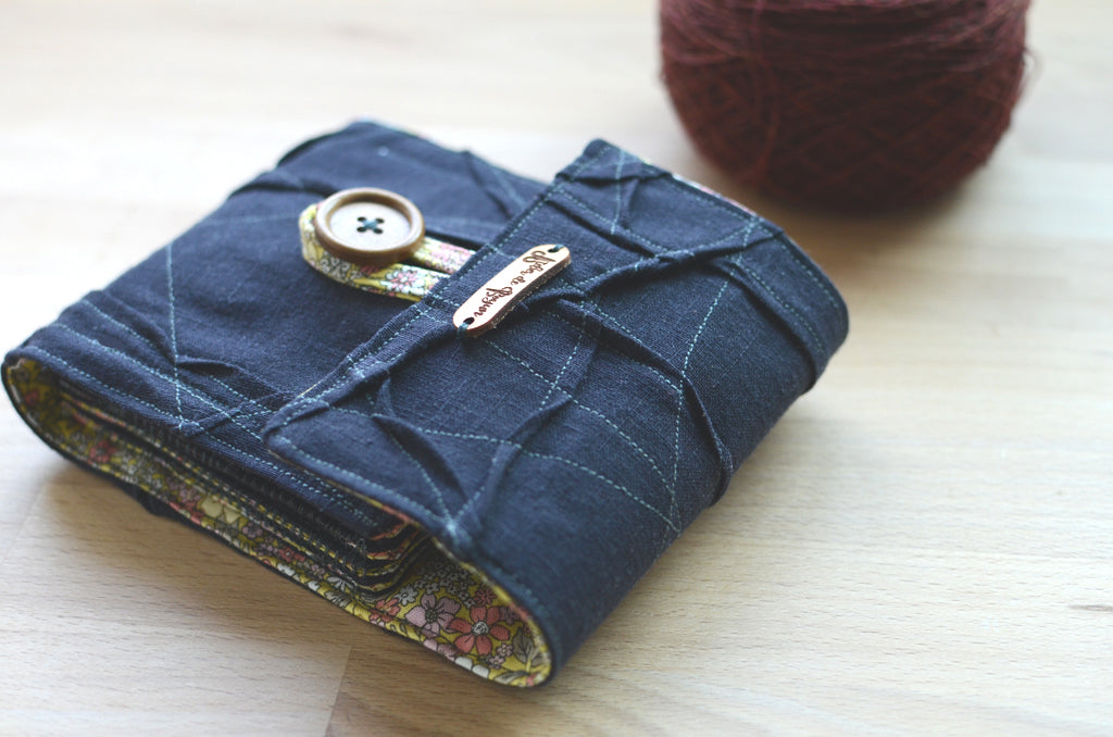 The most innovative crochet hook organizer. All sizes of crochet hooks, darn needles, tailor rulers, scissors, and stitch markers can stay all together in this fabulous crochet hook storage.