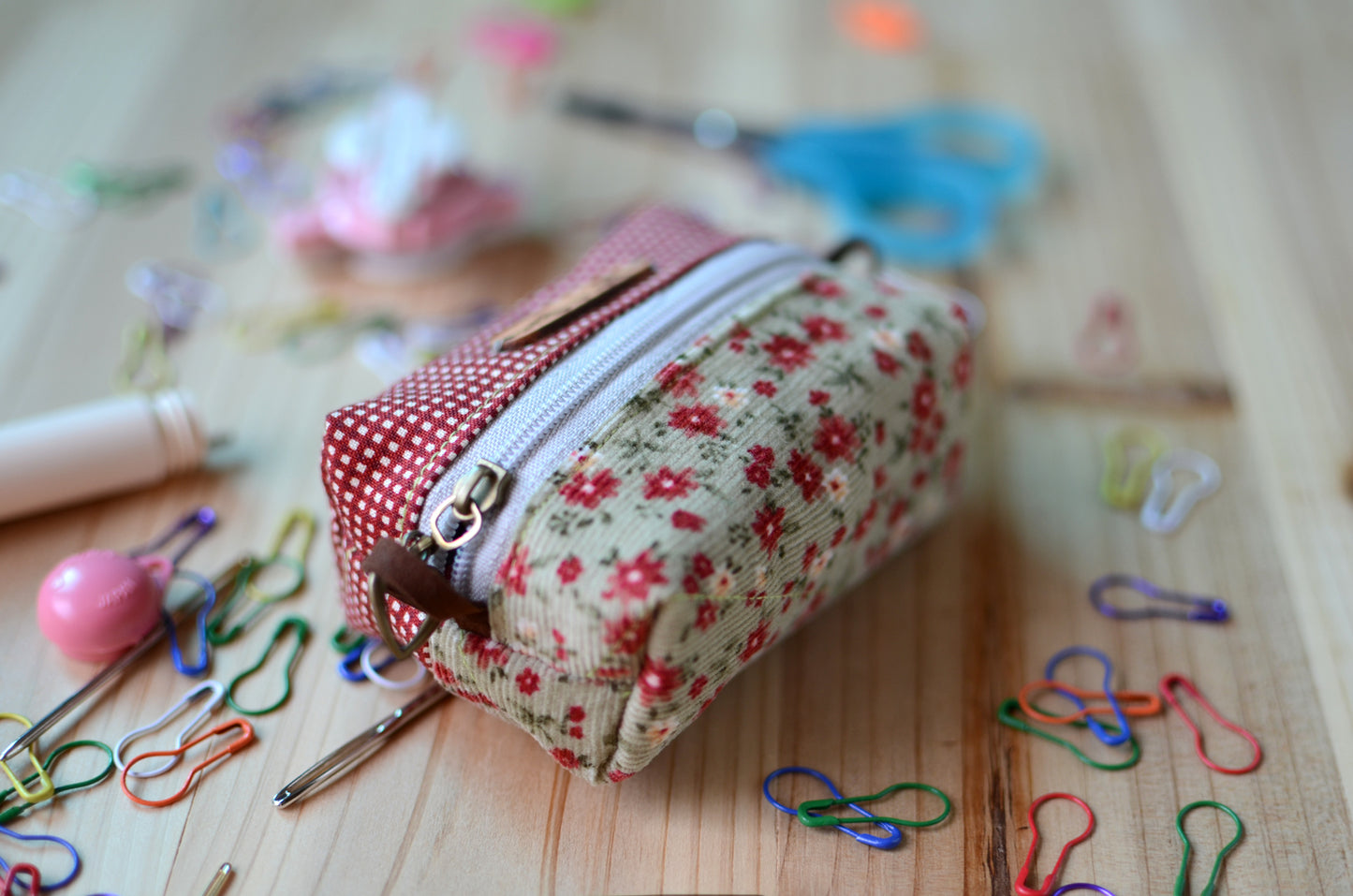 sweet mini box storage for your crochet essentials/ holiday flowers