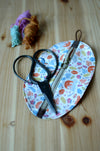 Notion pouch for knitters and crocheters