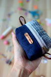 Stitch marker case/ gift idea for knitters and crochet lovers/ midnight blue