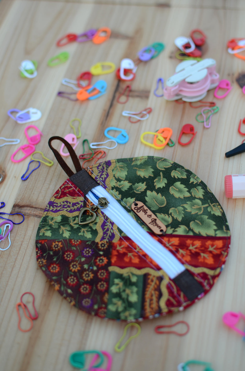 Mini zipper case/ Perfect for gift exchange, stocking stuffer, and self-gifting/ Festive Holiday