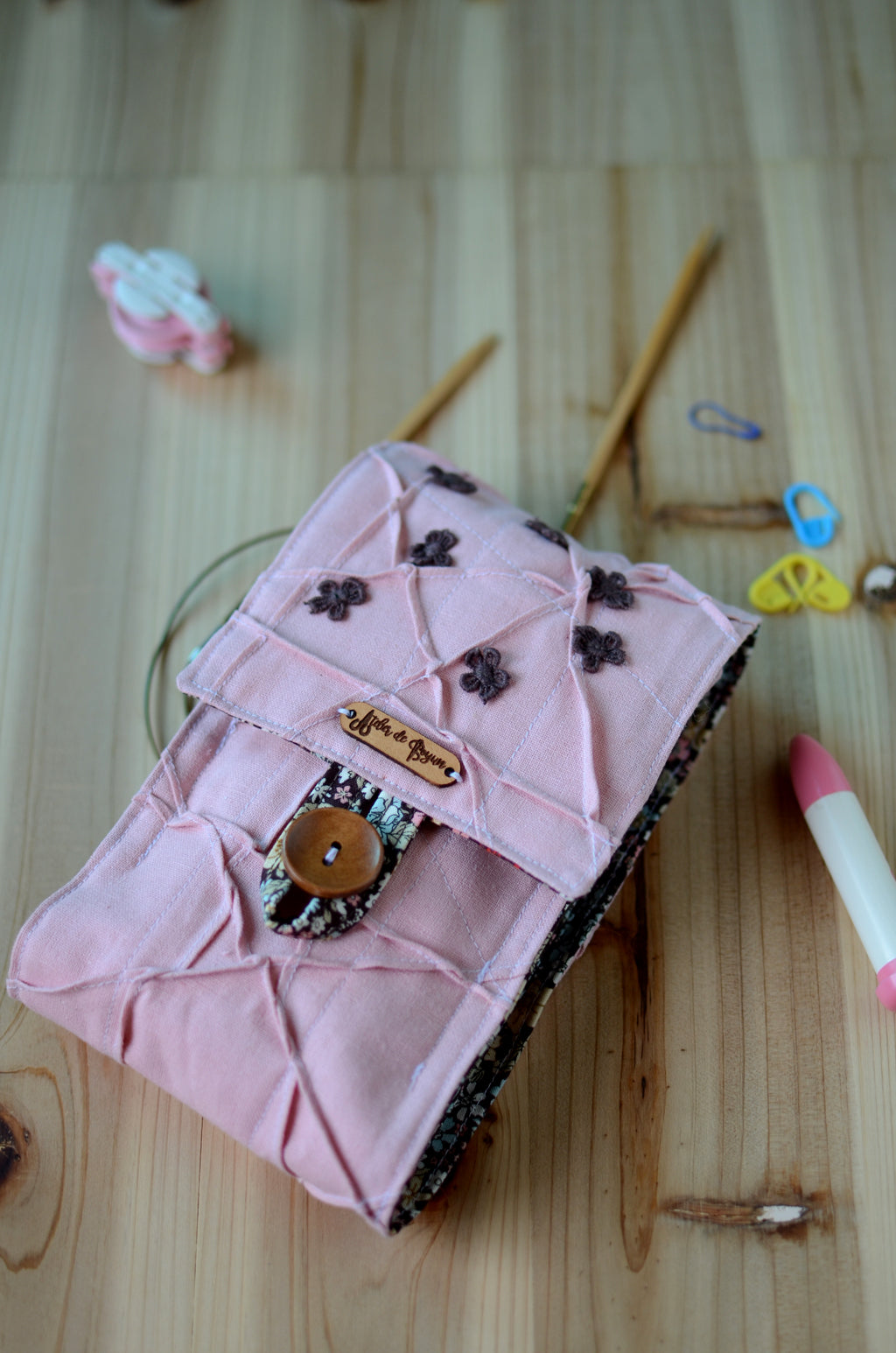 A perfect knitting needle case for many circular needle sets.