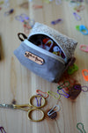 Keep your mini notion in safe in mini notion box pouch/ Gentle Grey