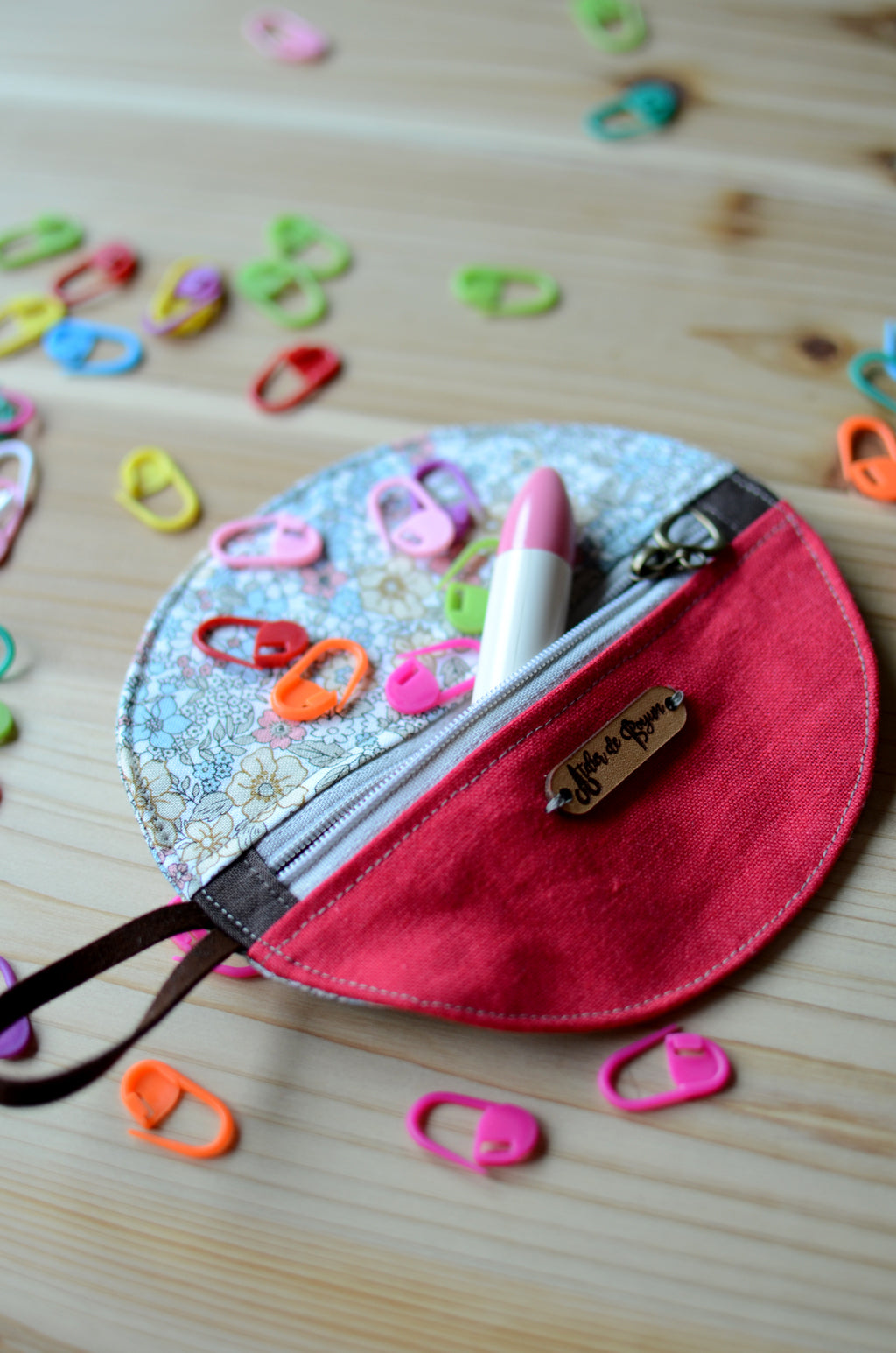 Mini Project notion Pouch for knitters and crocheters