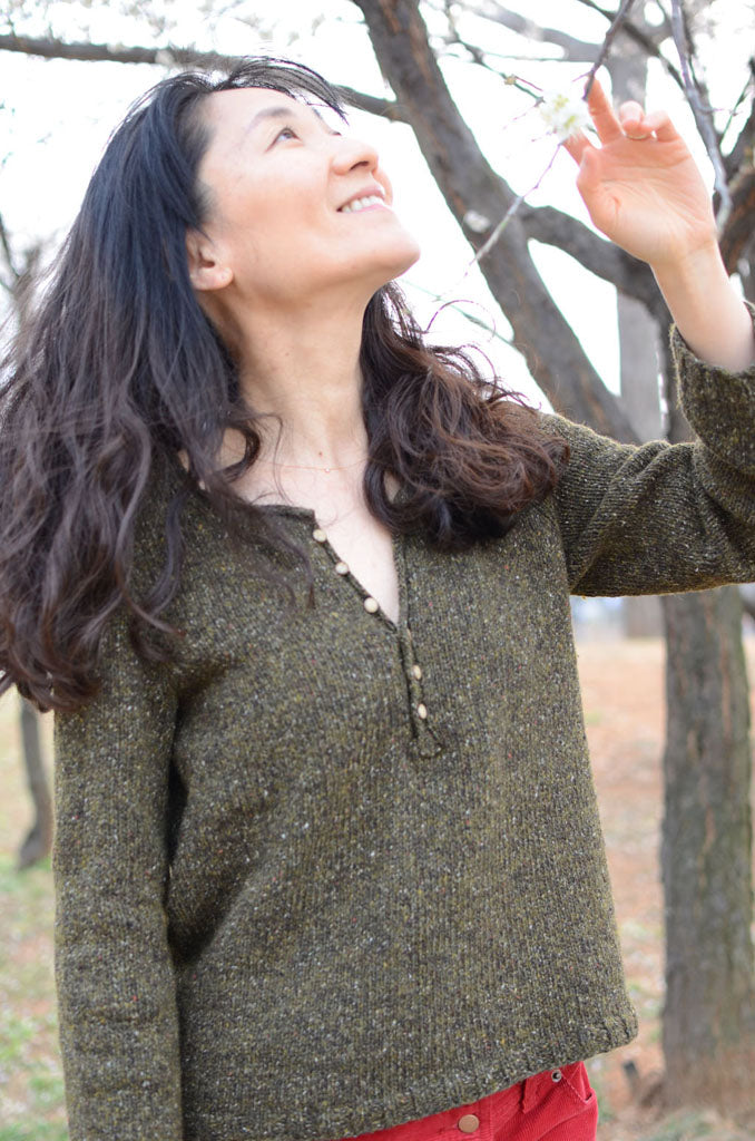 easy and simple spring sweater to knit for beginners