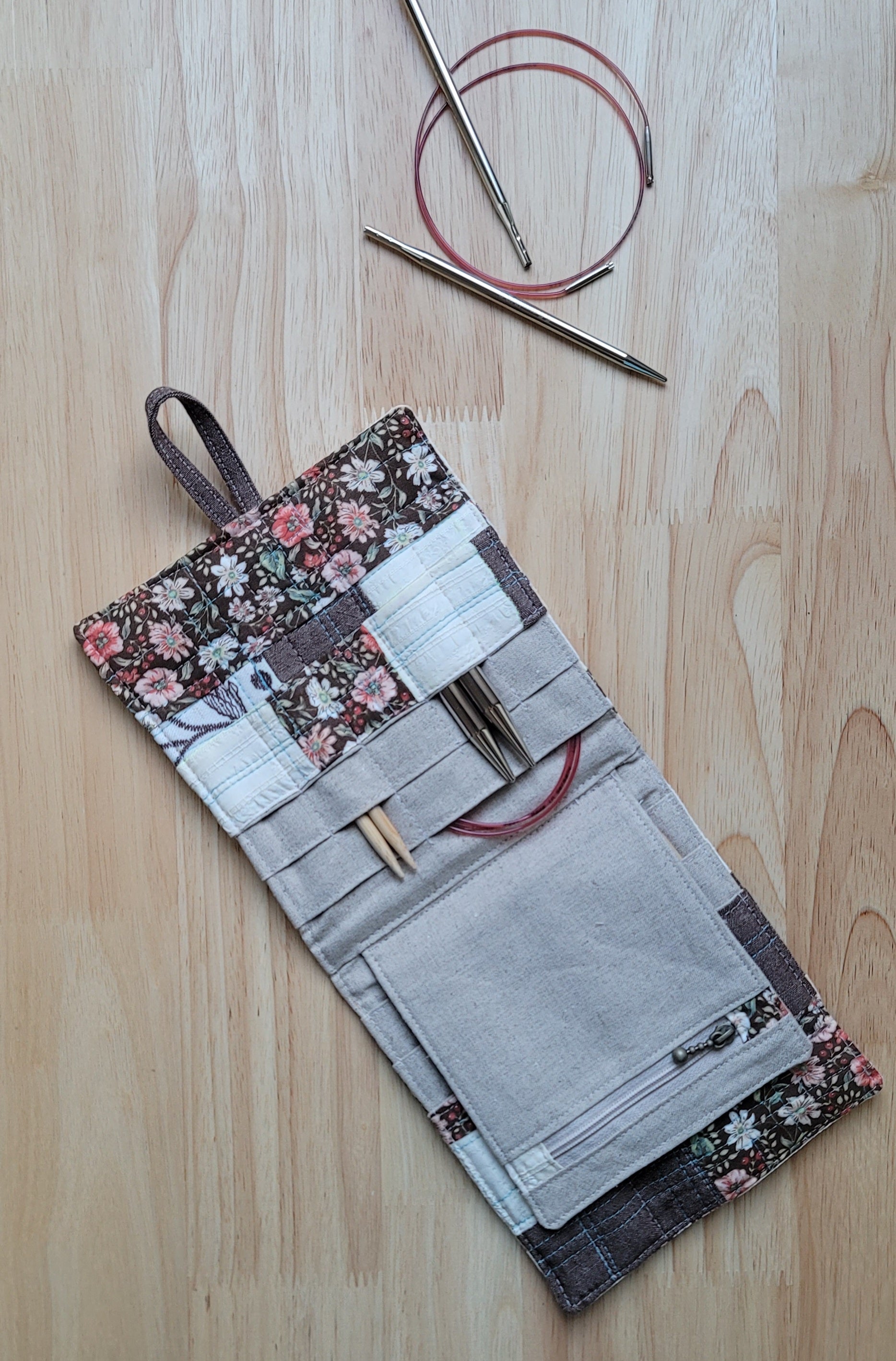 zero waste knitting needle case