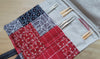 knitting needle organizer created with zero waste fabrics