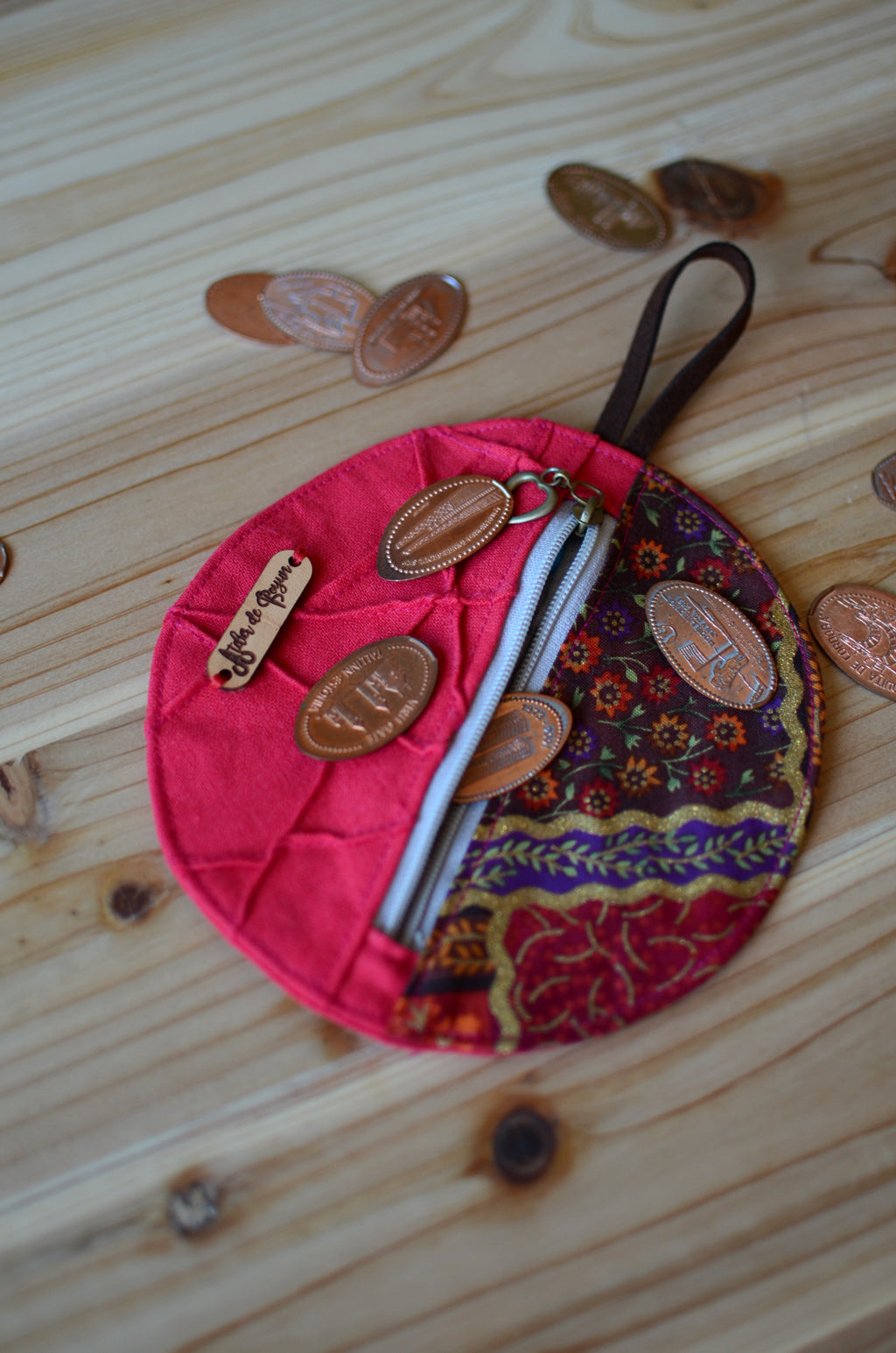 Cute notion pouch for knitters/ for stitch markers, scissors, and little goodies