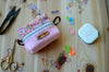 Cute mini box pouch for your crochet essentials/ Sweet Pink