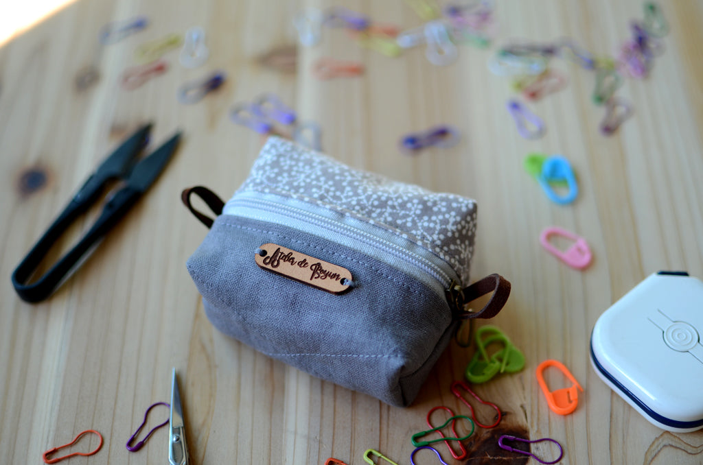 Keep your mini notion in safe in mini notion box pouch/ Gentle Grey