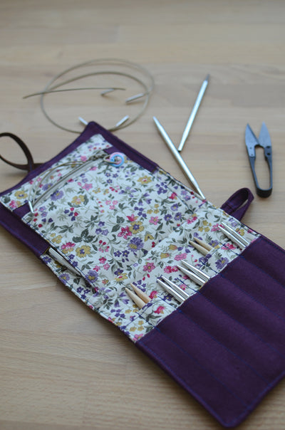 awesome knitting needle case for interchangeable needle sets