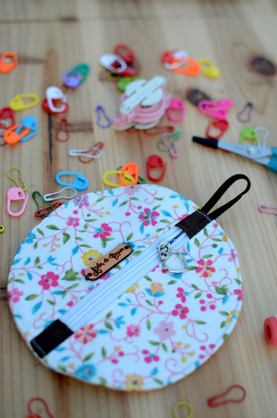 Mini zipper case/ Perfect for gift exchange, stocking stuffer, and self-gifting/ Flower Power