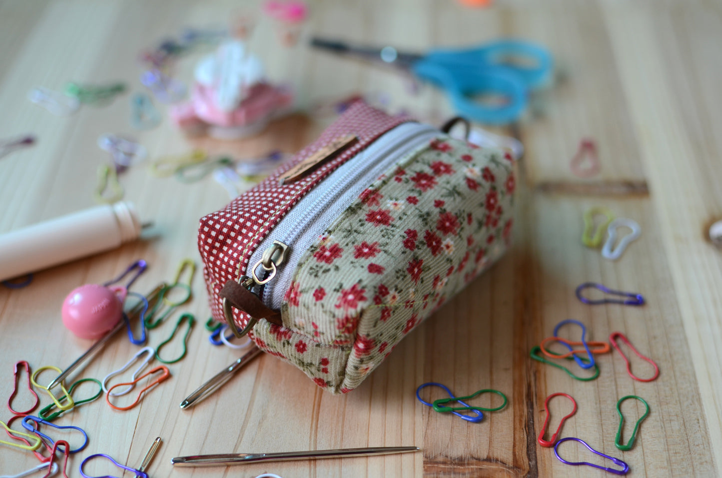 sweet mini box storage for your crochet essentials/ holiday flowers