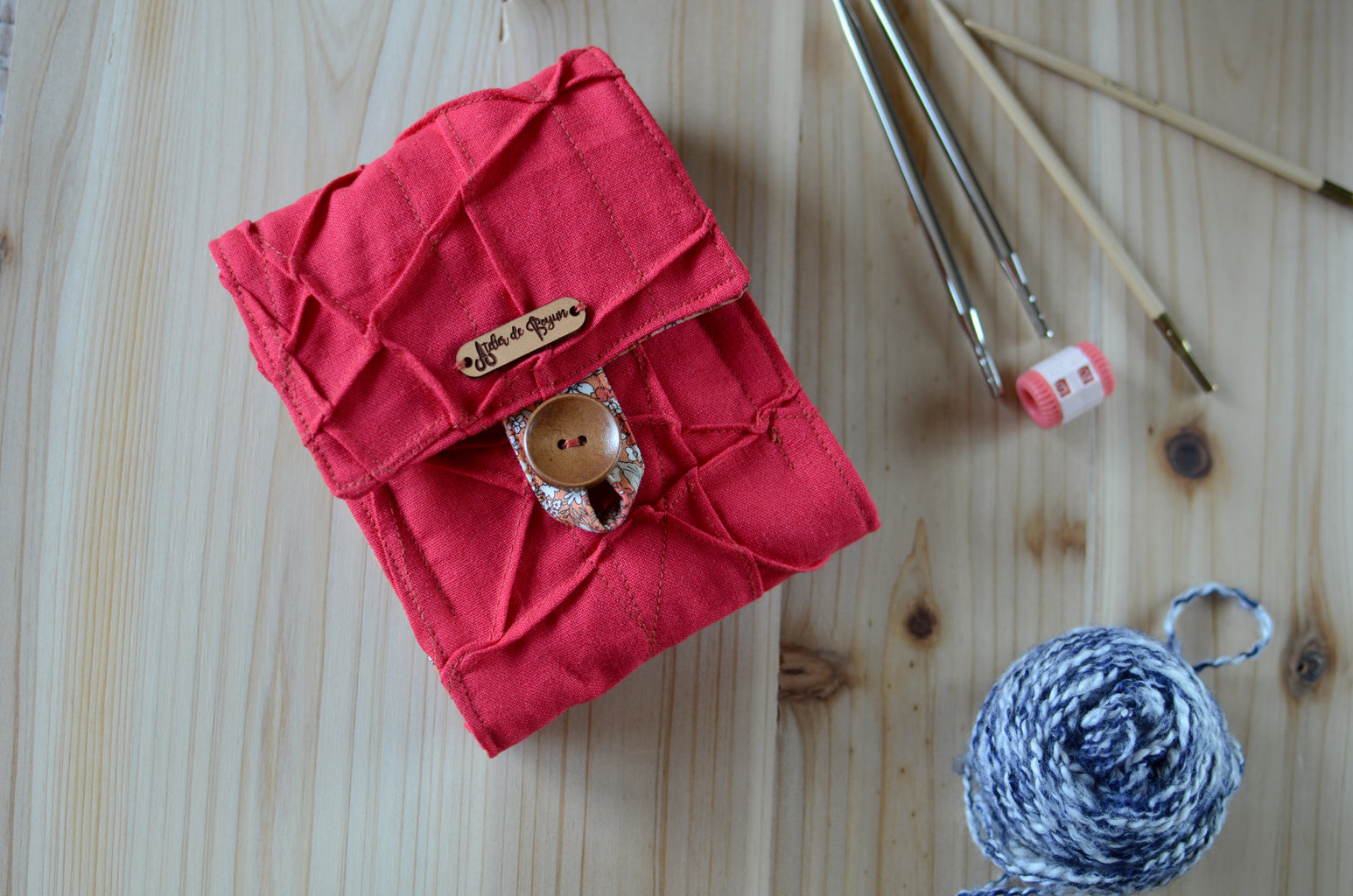 Roadtrip knitting needle case for travel knitters - Atelier de Soyun