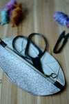 Notion pouch for scissors and knitting accessories