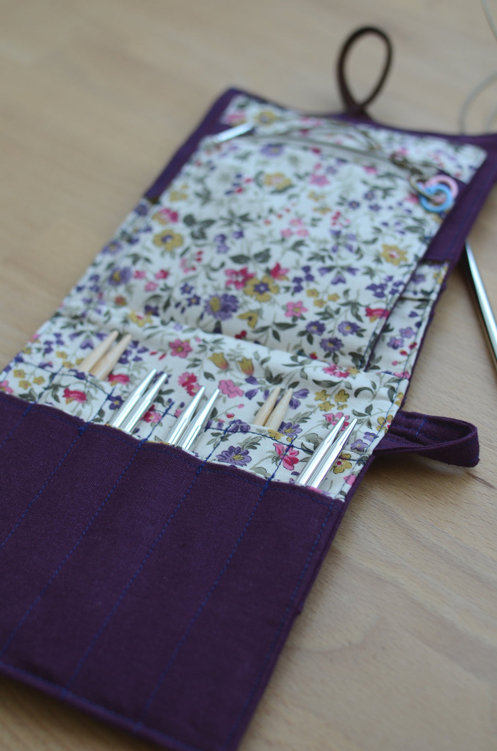 awesome knitting needle case for interchangeable needle sets