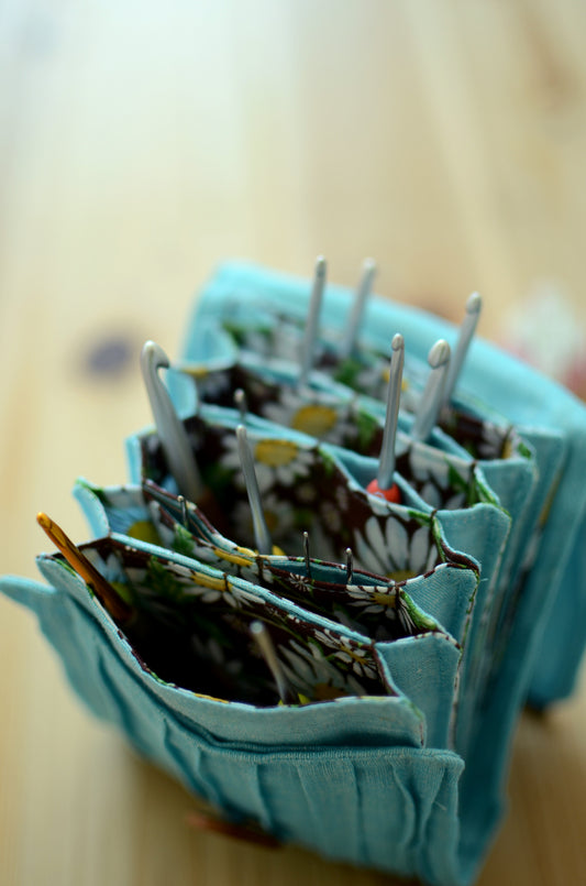 Organize all your crochet hooks in one small storage