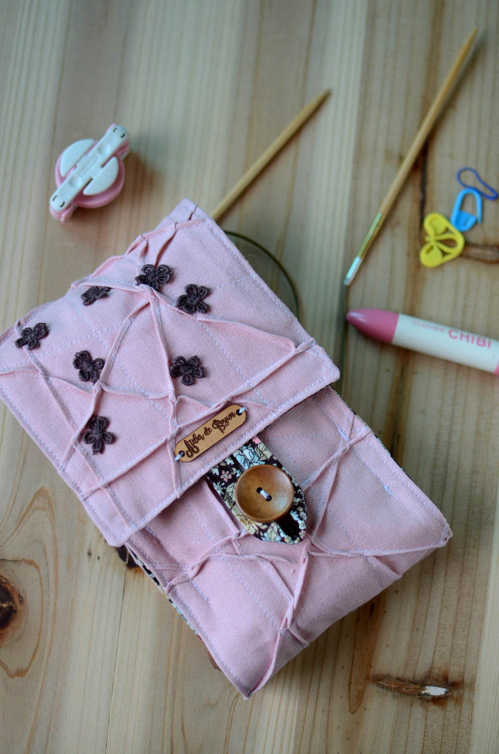 A perfect knitting needle case for many circular needle sets.