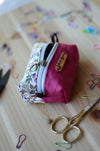 Mini Notion Box for all your knitty essentials/ Festive Burgundy