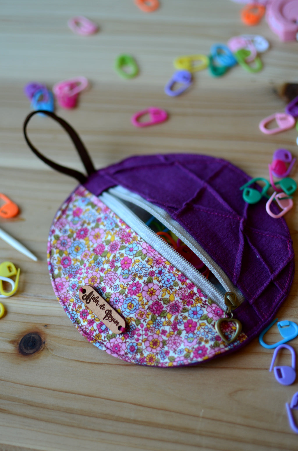 Mini Project Pouch for knitters and crocheters/ Little something for your notions