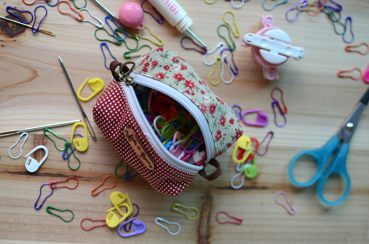 sweet mini box storage for your crochet essentials/ holiday flowers