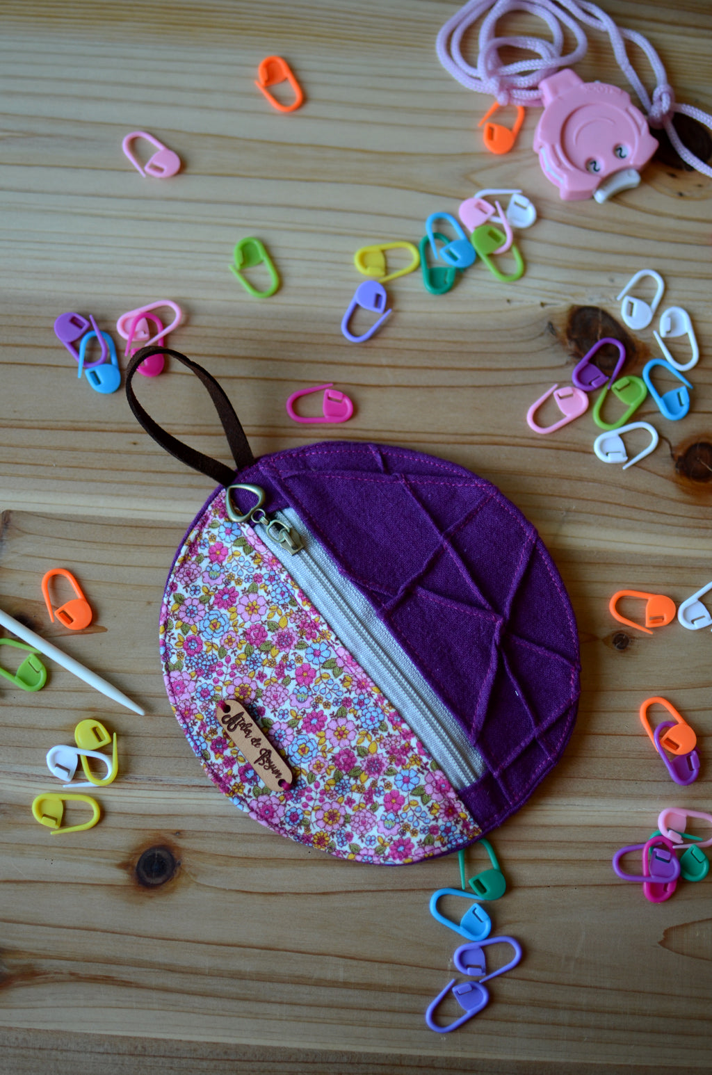 Mini Project Pouch for knitters and crocheters/ Little something for your notions