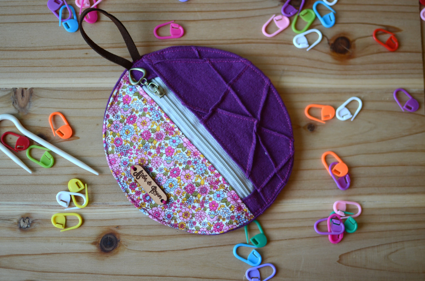 Mini Project Pouch for knitters and crocheters/ Little something for your notions