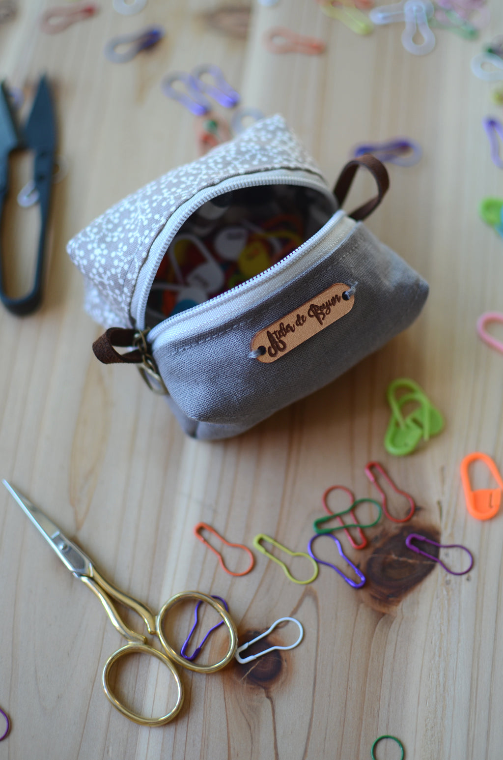 Keep your mini notion in safe in mini notion box pouch/ Gentle Grey